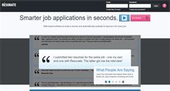 Desktop Screenshot of get.resunate.com